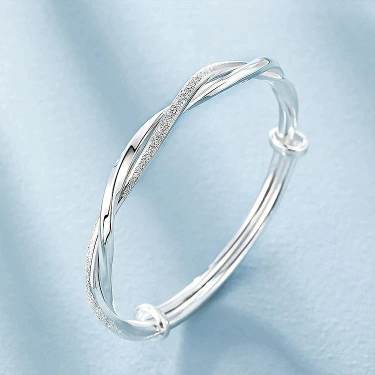 Pulsera de plata moderna y elegante