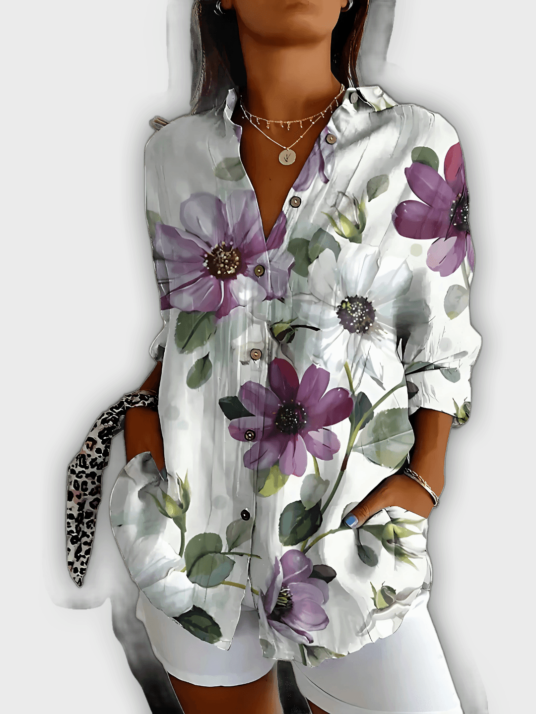 Camisa floral elegante Ivy comodidad y estilo diario