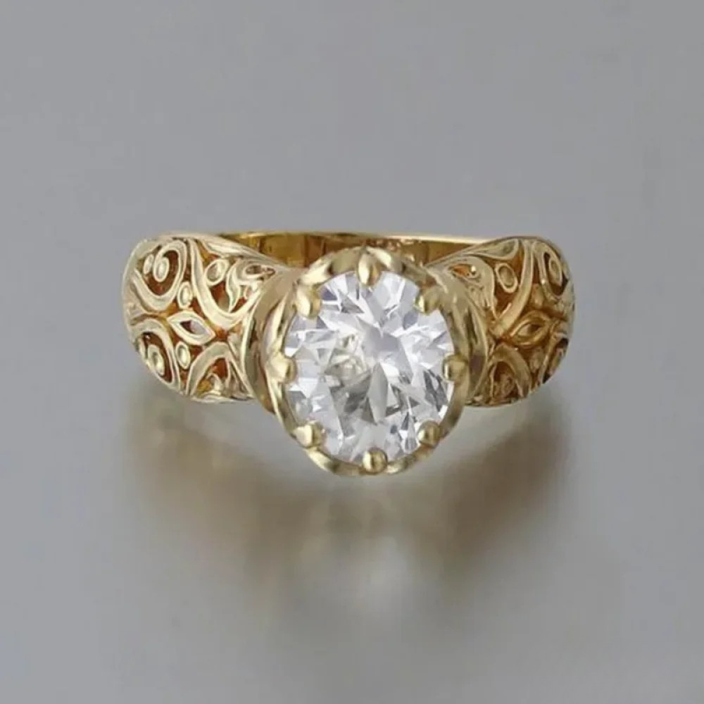 Anillo de zirconia elegante y de calidad