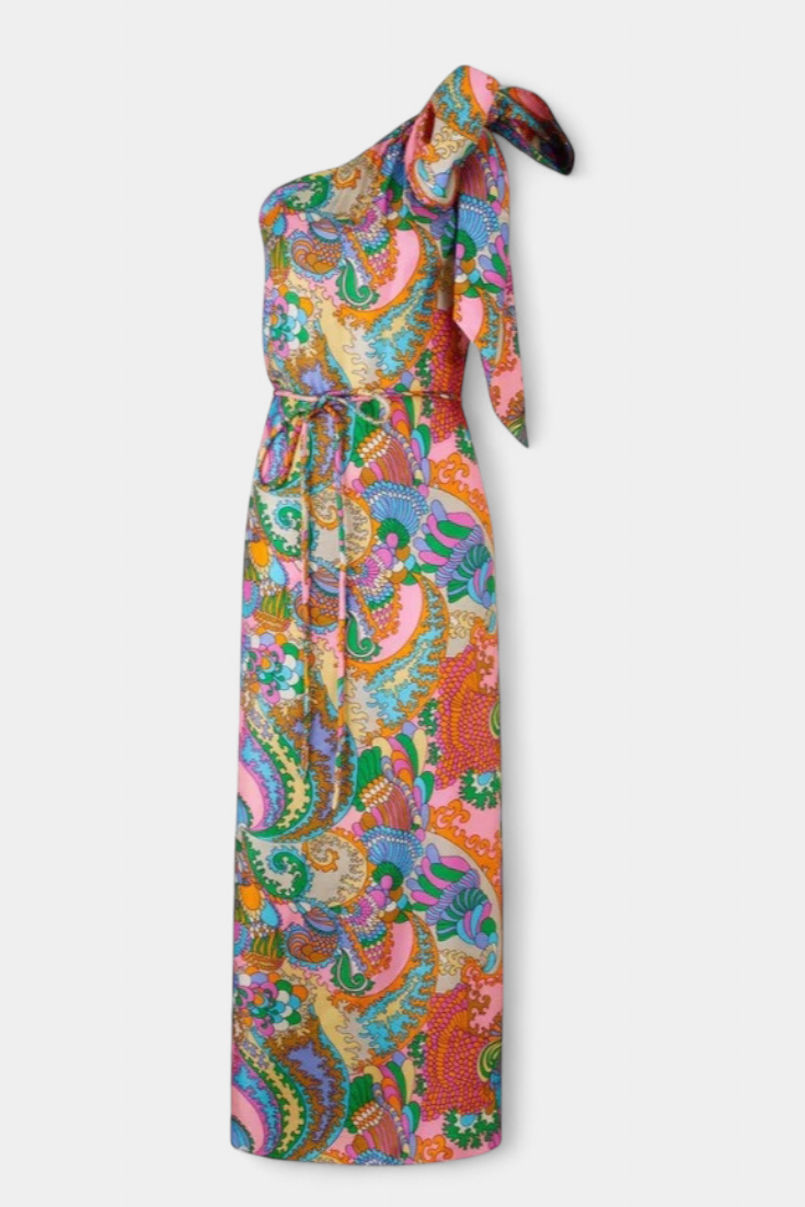 Vestido maxi Gint estampado arcoíris