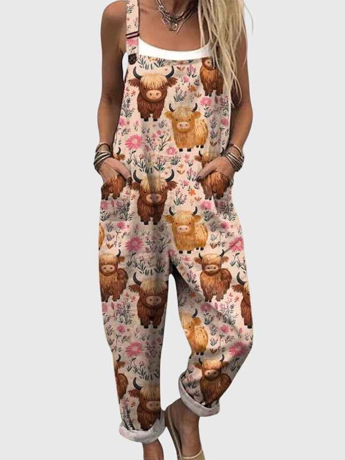 Jeans de verano para mujer con estampado juguetón