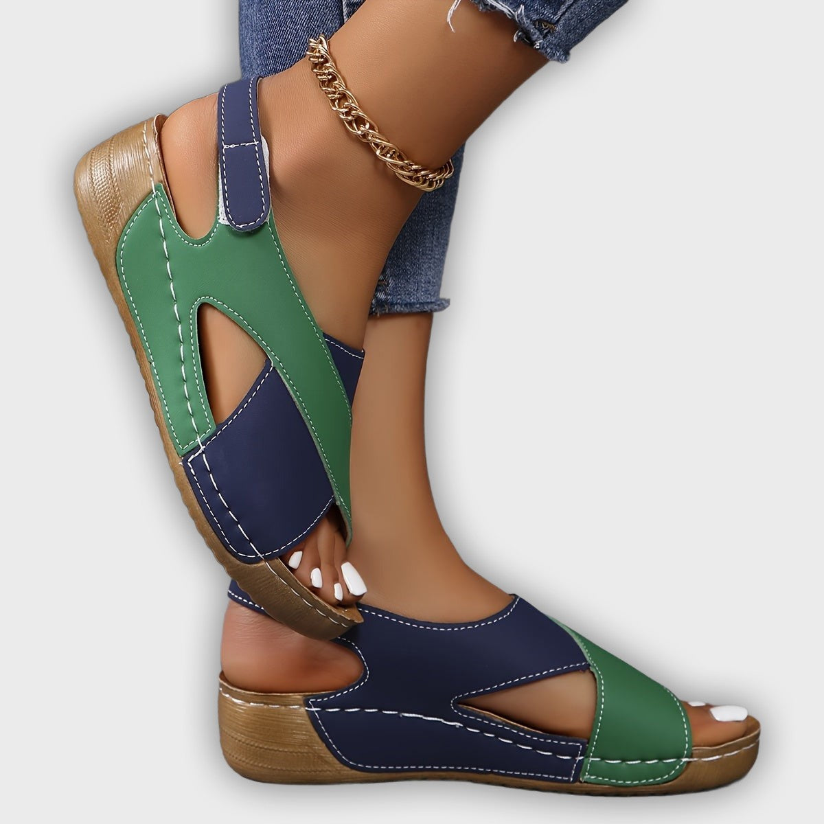 Sandalias ortopédicas ligeras para mujer con ventilación