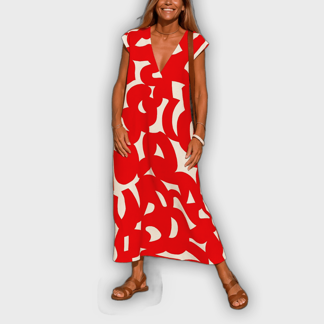 Vestido de escote en V ligero y femenino Cecilia™