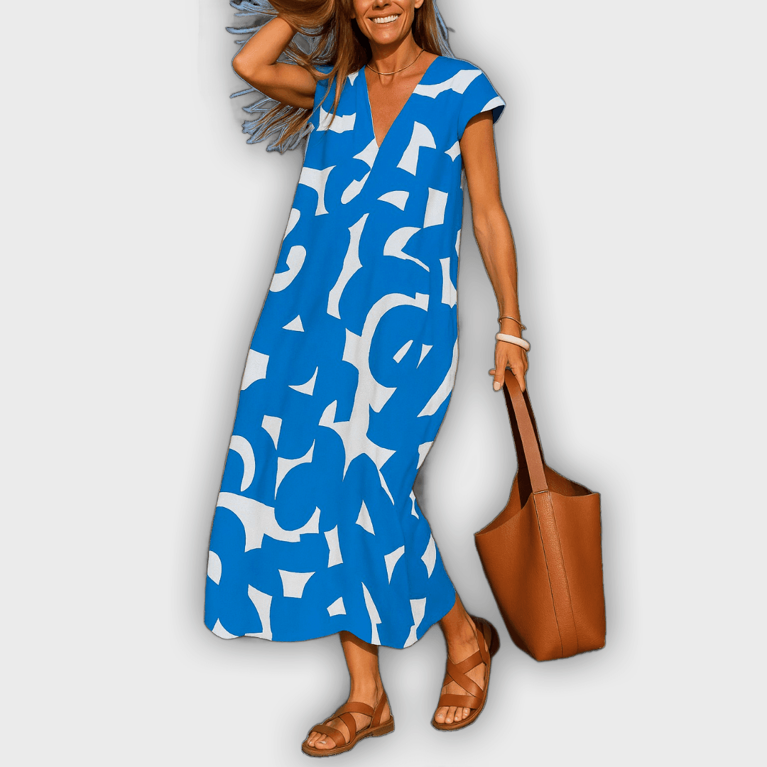 Vestido de escote en V ligero y femenino Cecilia™