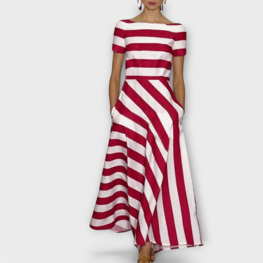 Vestido maxi de rayas para mujer