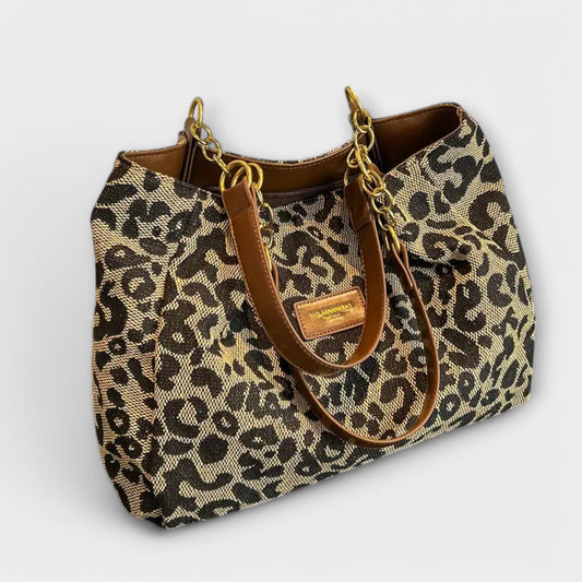 Bolso de lona con estampado de tigre diseño moderno y comodidad diaria