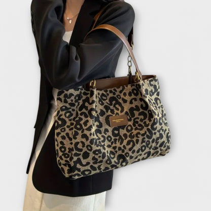 Bolso de lona con estampado de tigre diseño moderno y comodidad diaria