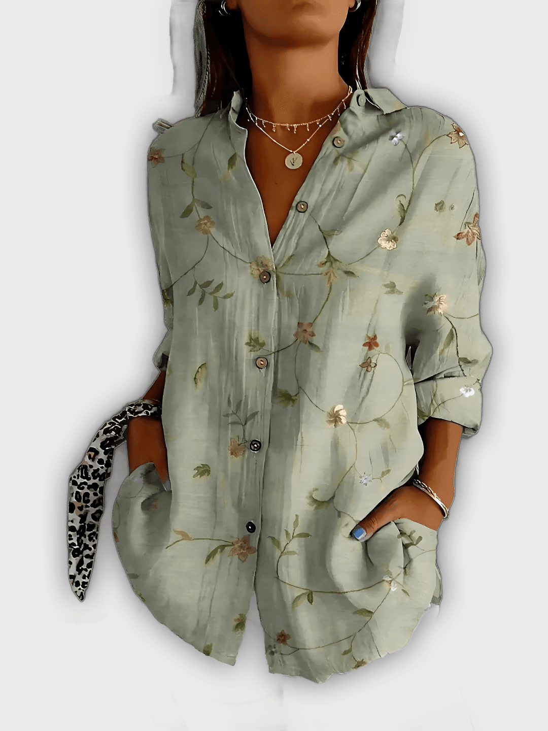 Camisa floral elegante Ivy comodidad y estilo diario