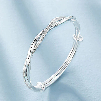 Pulsera de plata moderna y elegante