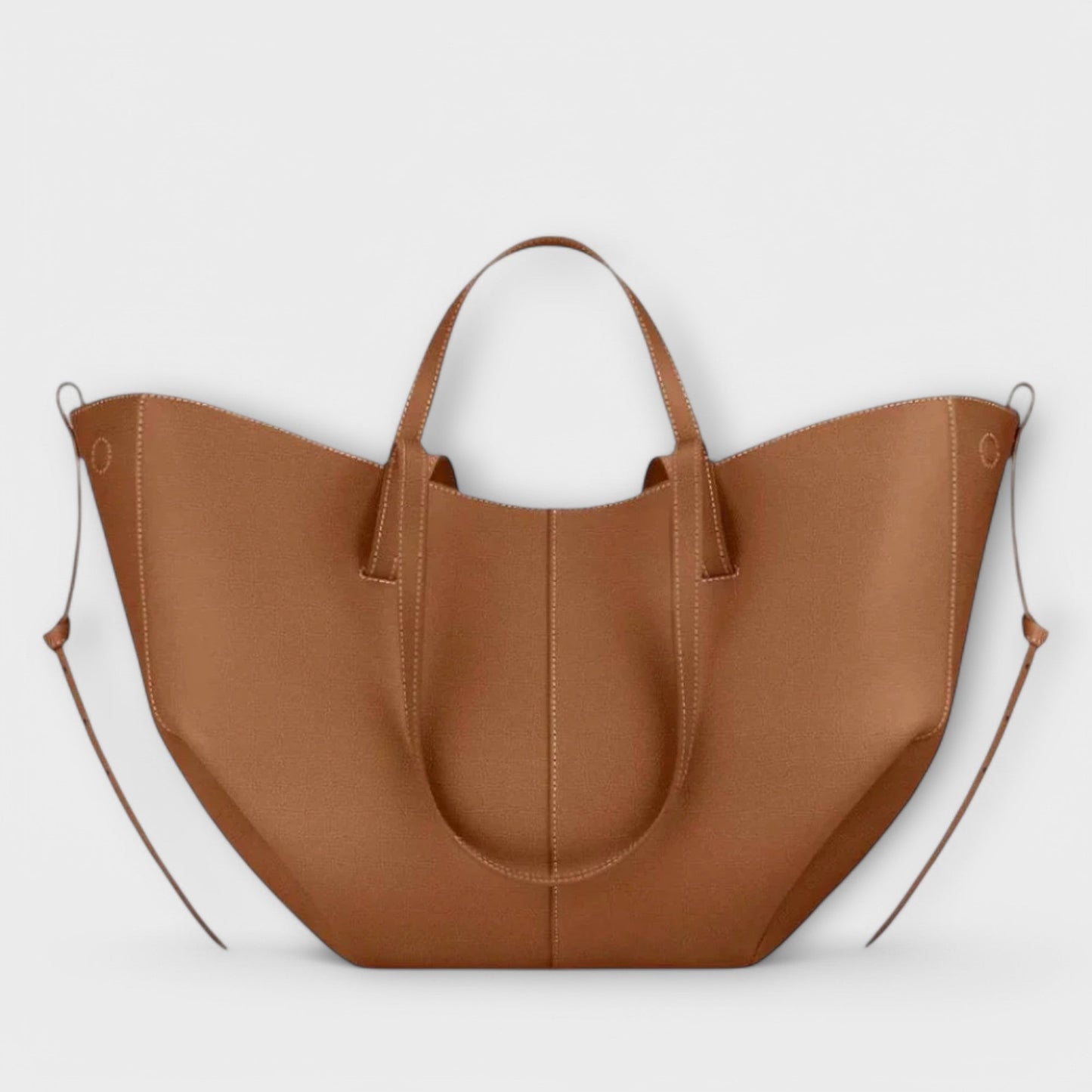 Bolso de mano de cuero italiano elegante Aura