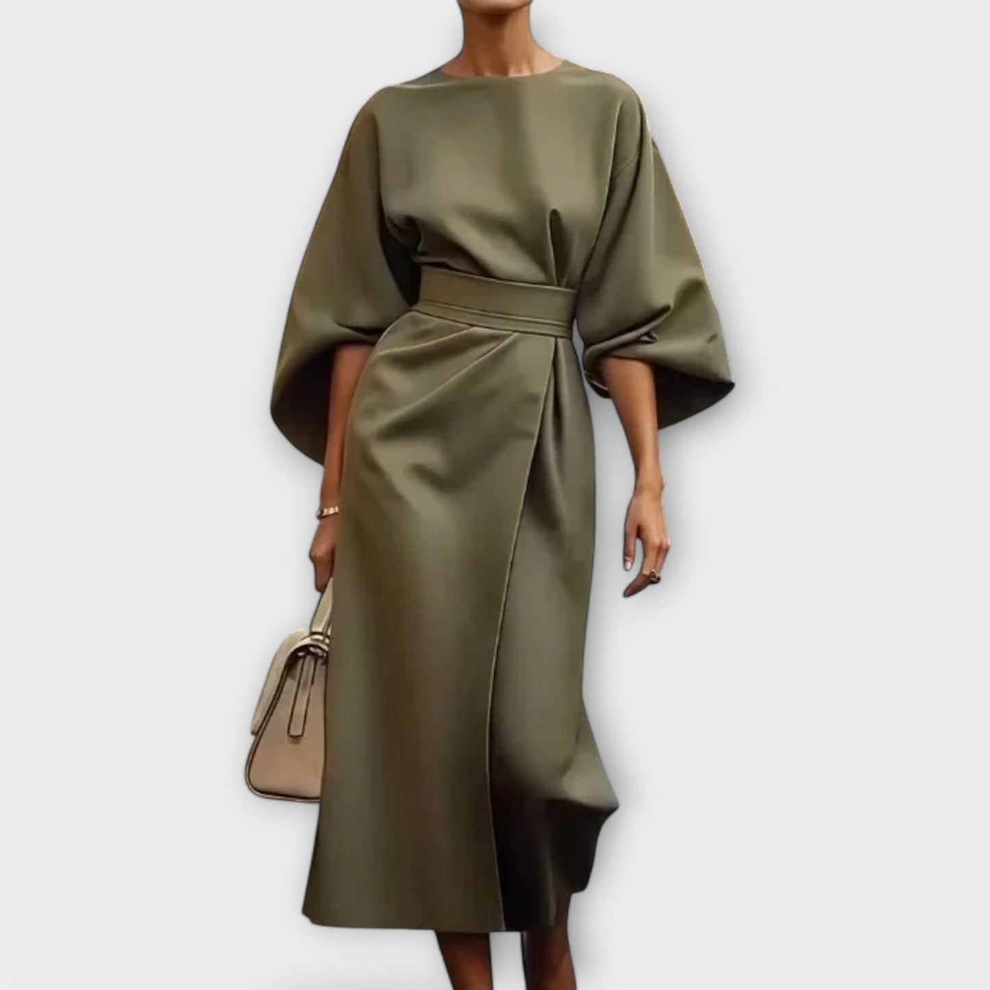 Vestido Sonia elegante de mangas largas