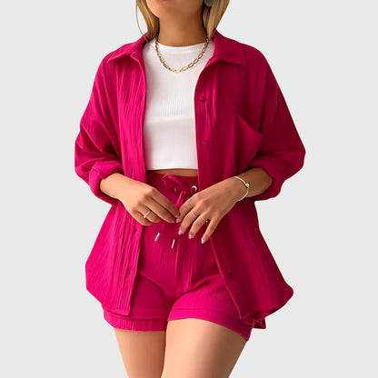 Conjunto de verano con camiseta y pantalones cortos