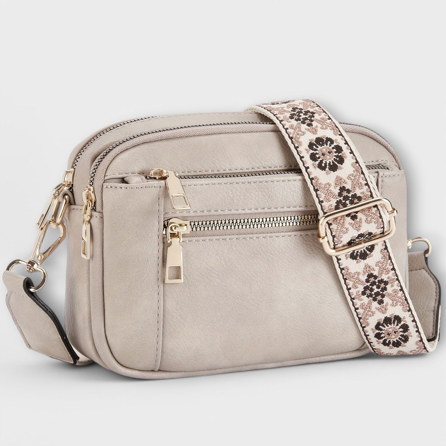 Bolso de mano Laura retro de cuero vegetal para mujer