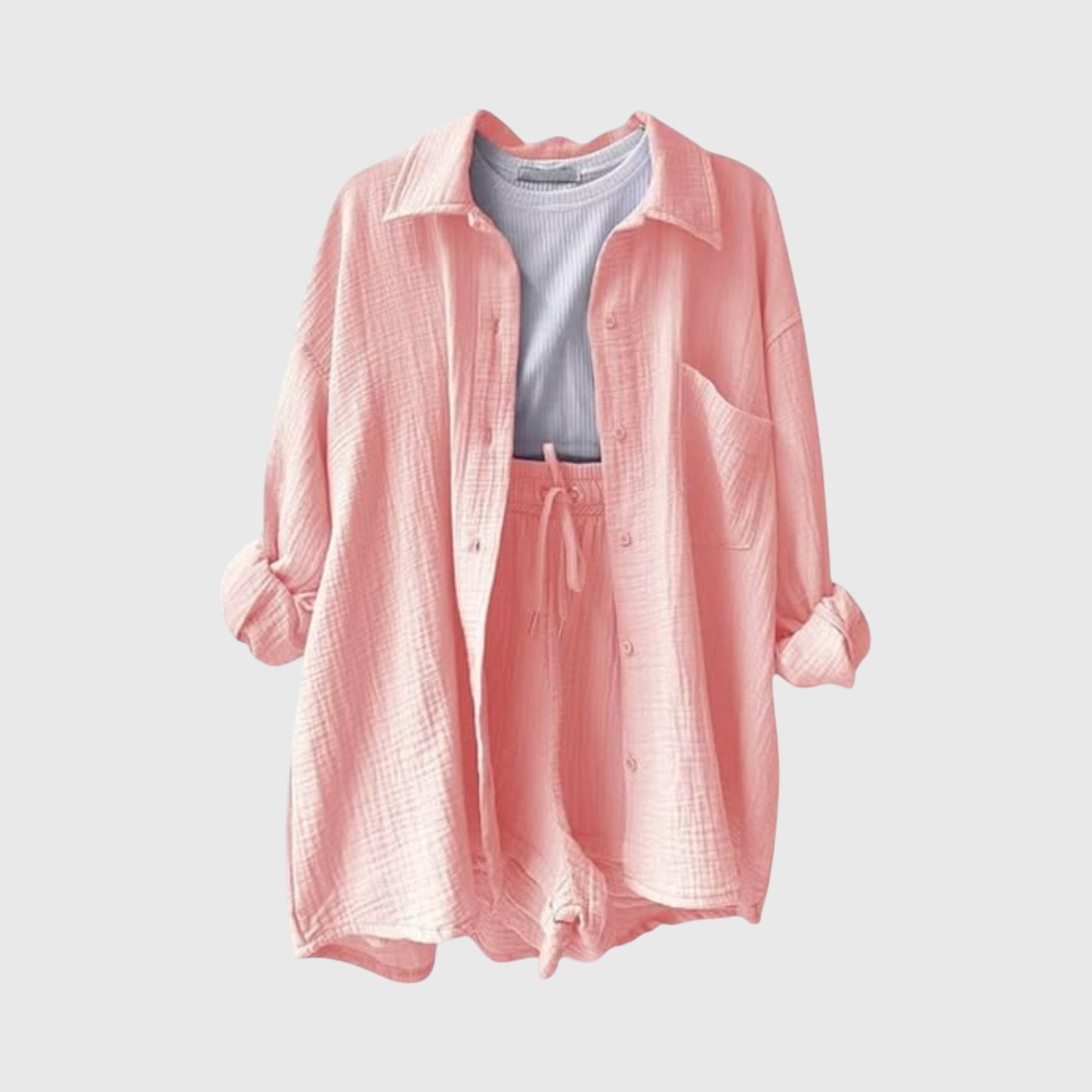 Conjunto de verano con camiseta y pantalones cortos