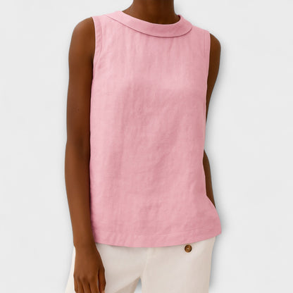 Top sin mangas de verano elegante Briana