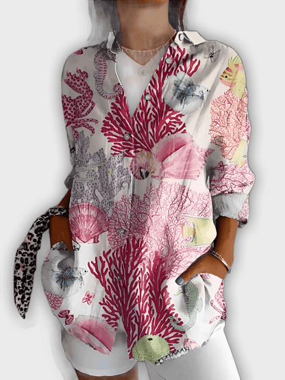 Camisa floral elegante Ivy comodidad y estilo diario