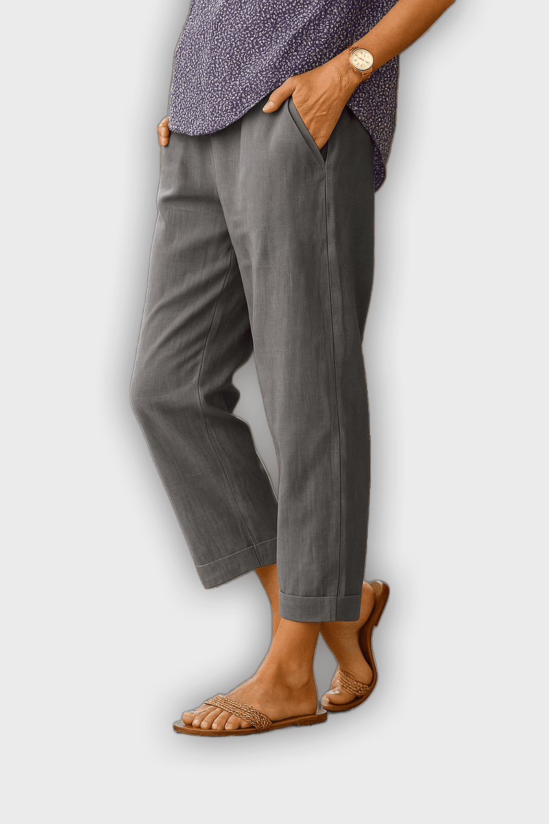 Pantalones de verano BRIGIDA lino y algodón