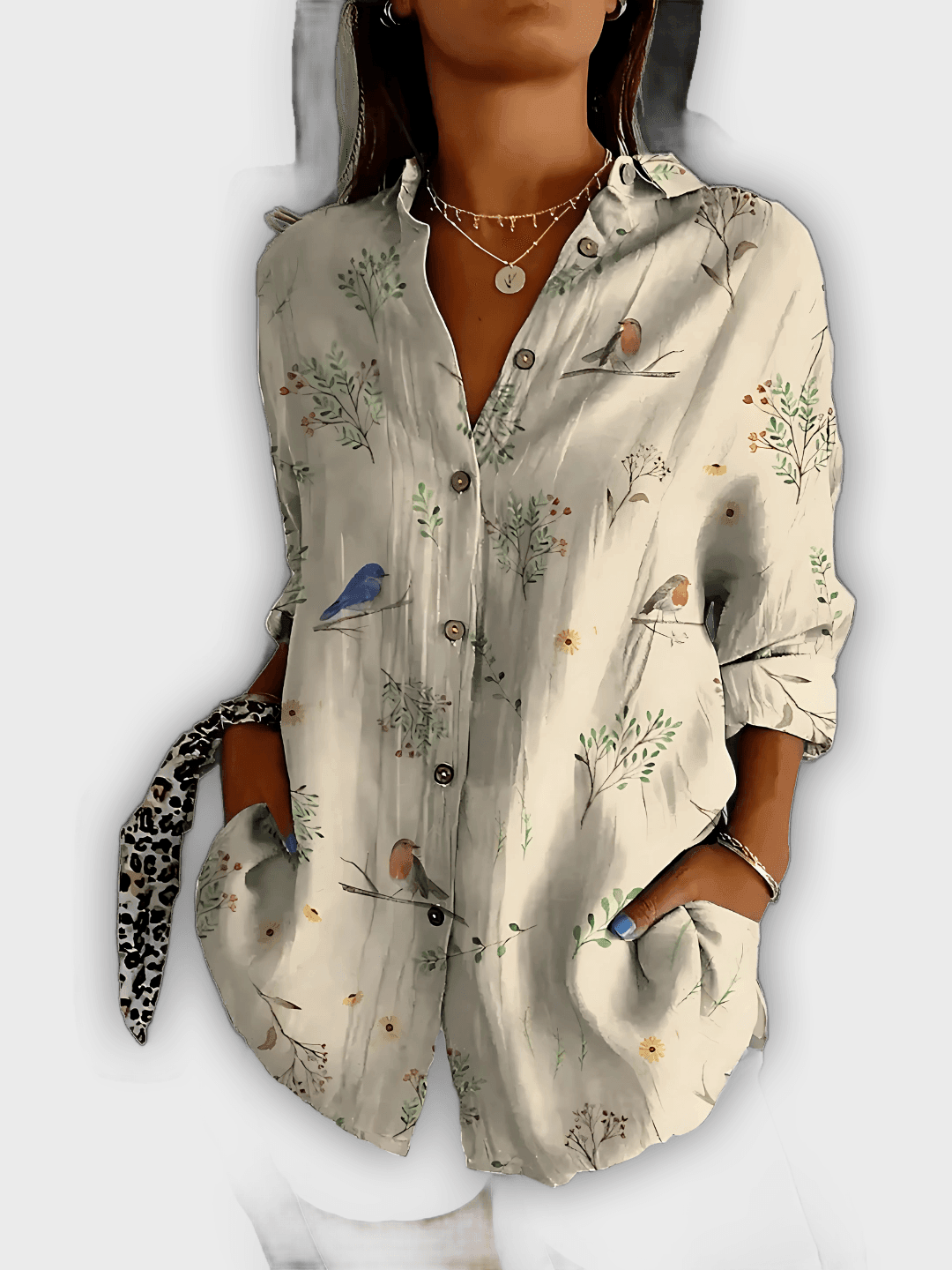 Camisa floral elegante Ivy comodidad y estilo diario