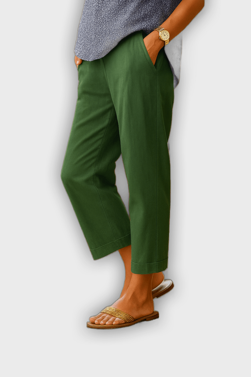 Pantalones de verano BRIGIDA lino y algodón