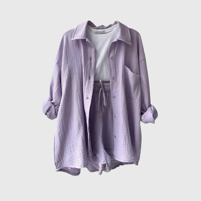 Conjunto de verano con camiseta y pantalones cortos