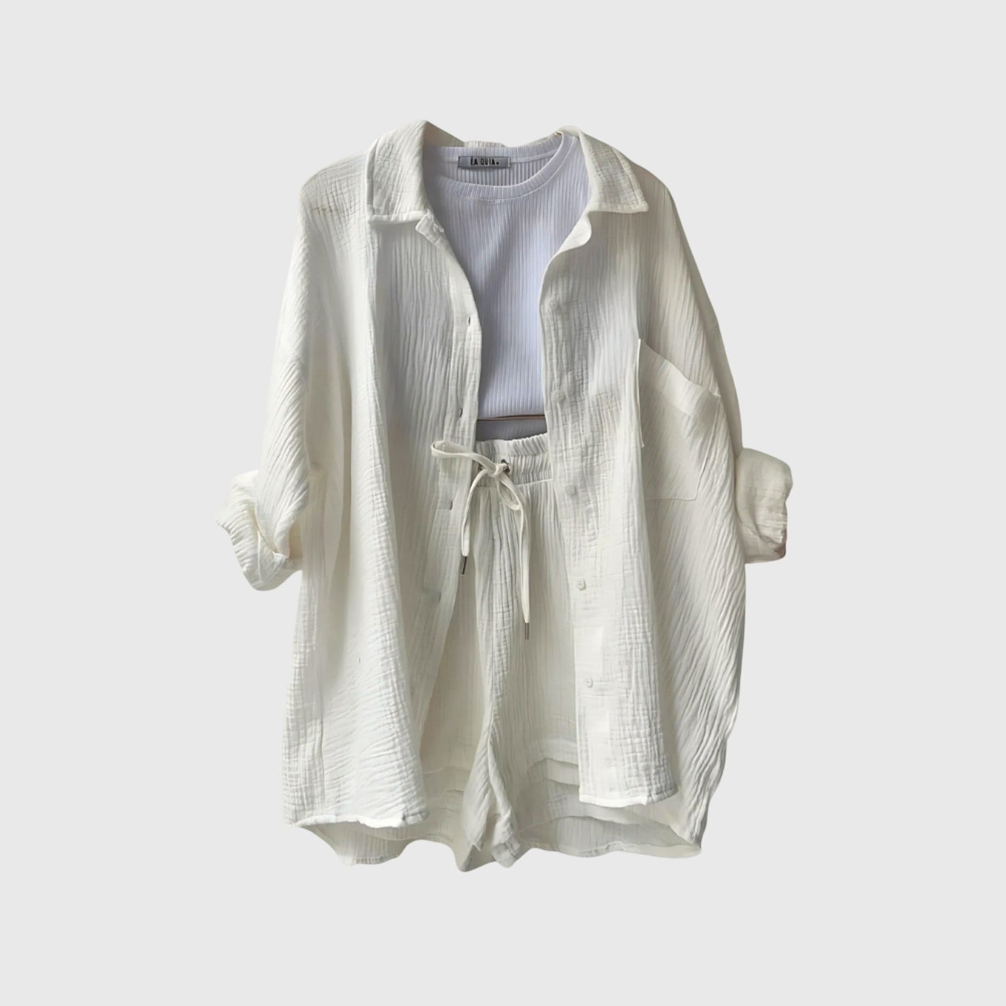 Conjunto de verano con camiseta y pantalones cortos