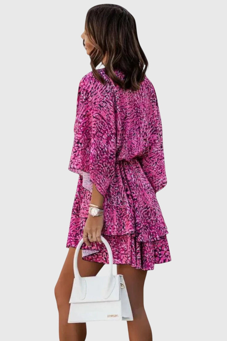 Vestido Eliza mini con nudo frontal y detalles