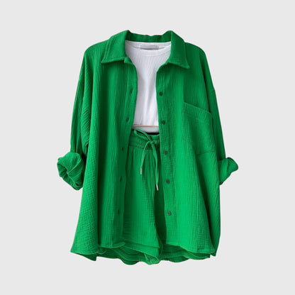 Conjunto de verano con camiseta y pantalones cortos