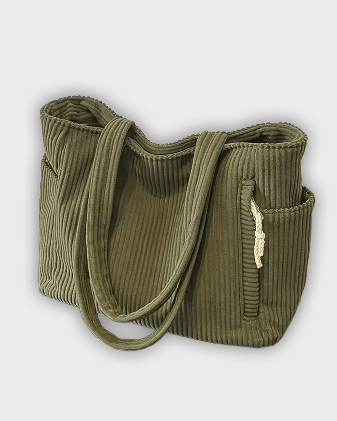 Bolso de mano con detalles en hilo