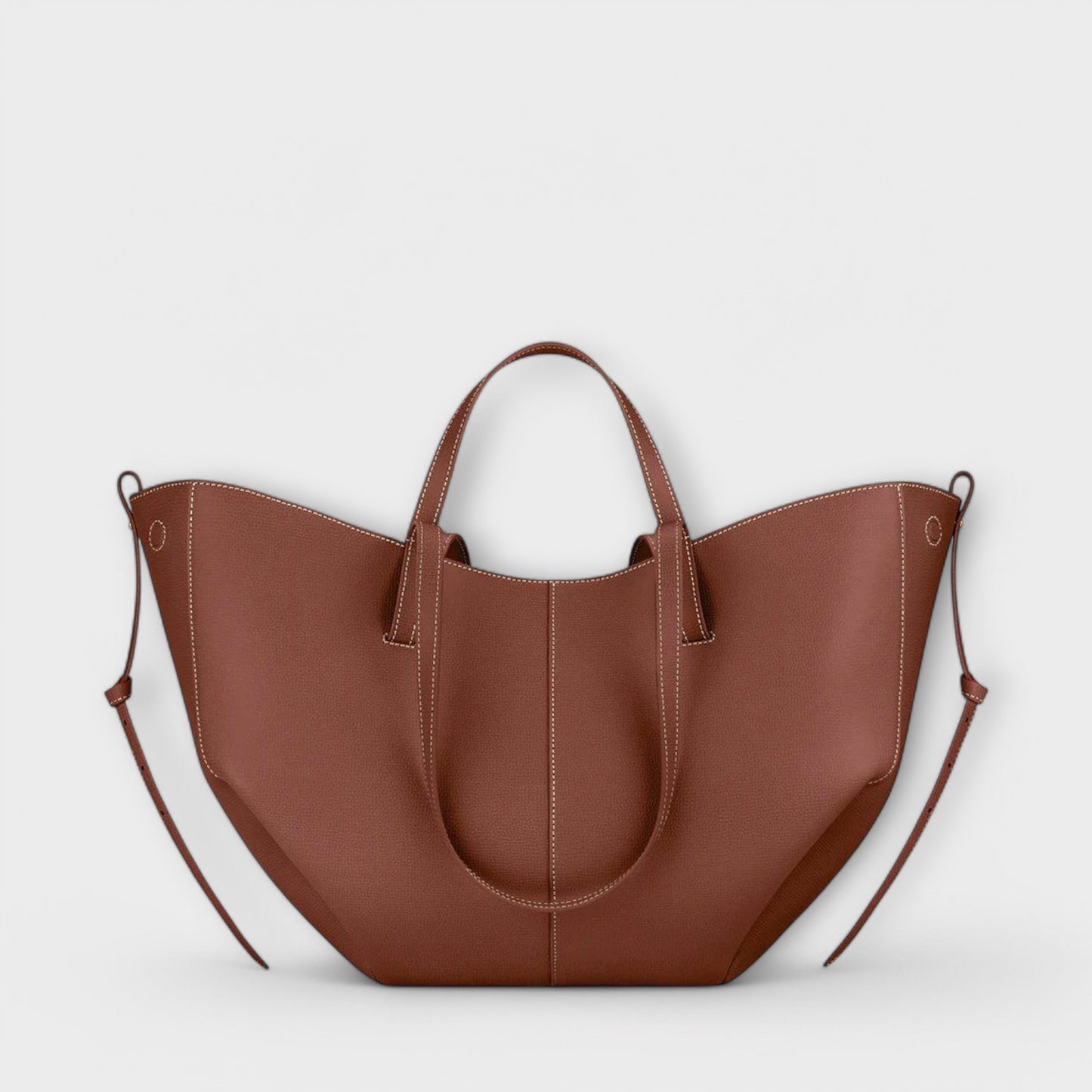 Bolso de mano de cuero italiano elegante Aura