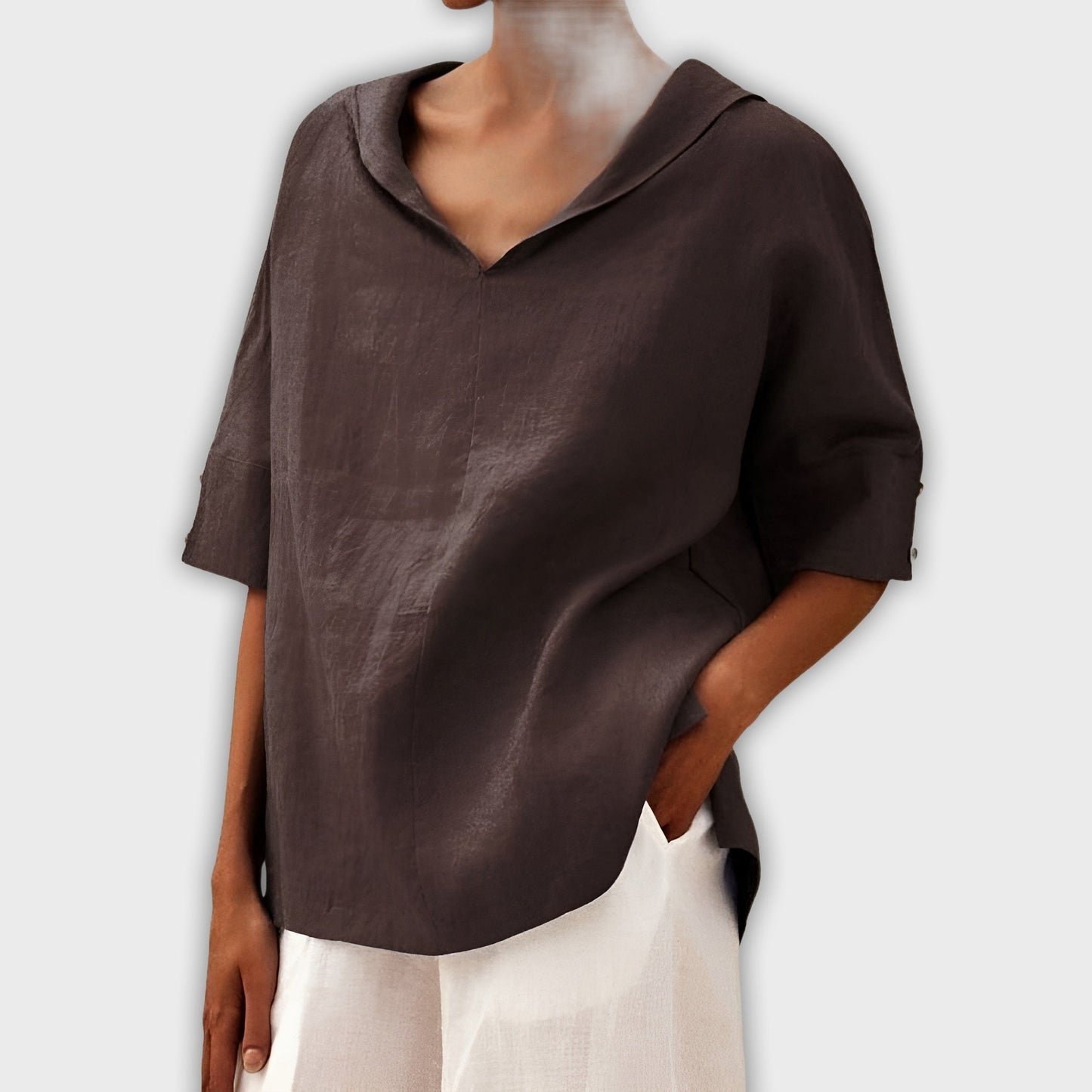 Camisa ligera de lino y algodón Liki elegante y cómoda para cualquier ocasión