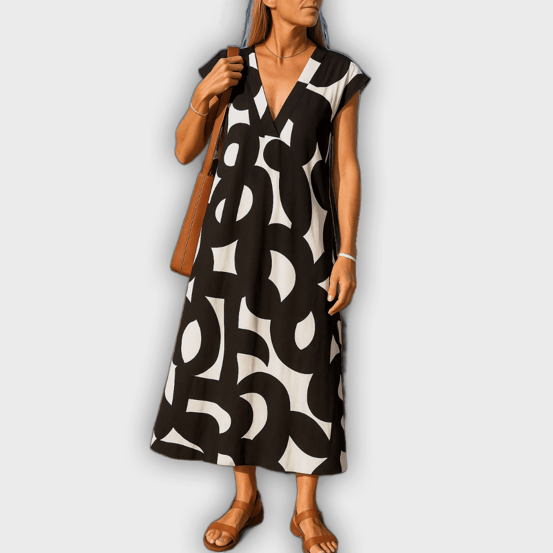 Vestido de escote en V ligero y femenino Cecilia™