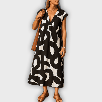 Vestido de escote en V ligero y femenino Cecilia™