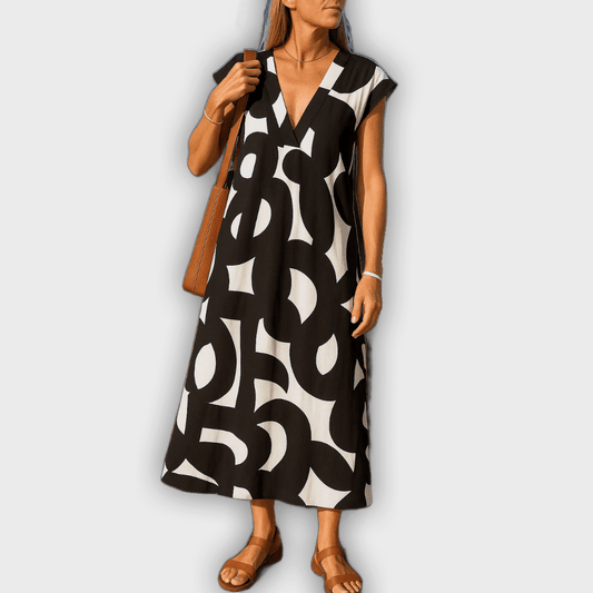 Vestido de escote en V ligero y femenino Cecilia™