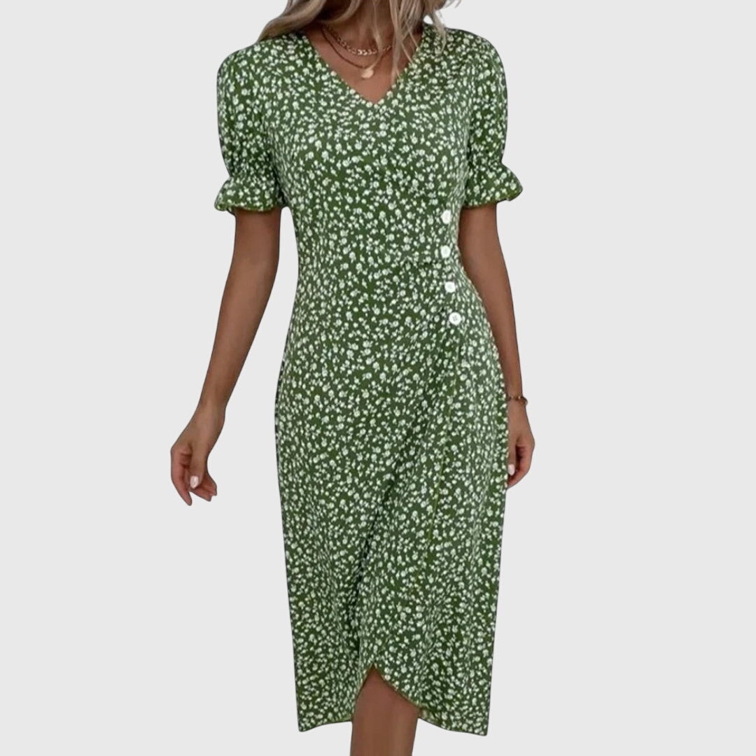 Ira Vestido floral fresco