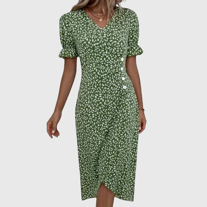 Ira Vestido floral fresco