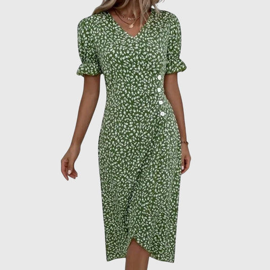 Ira Vestido floral fresco