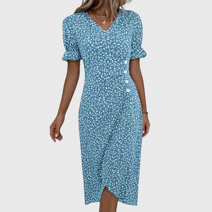 Ira Vestido floral fresco