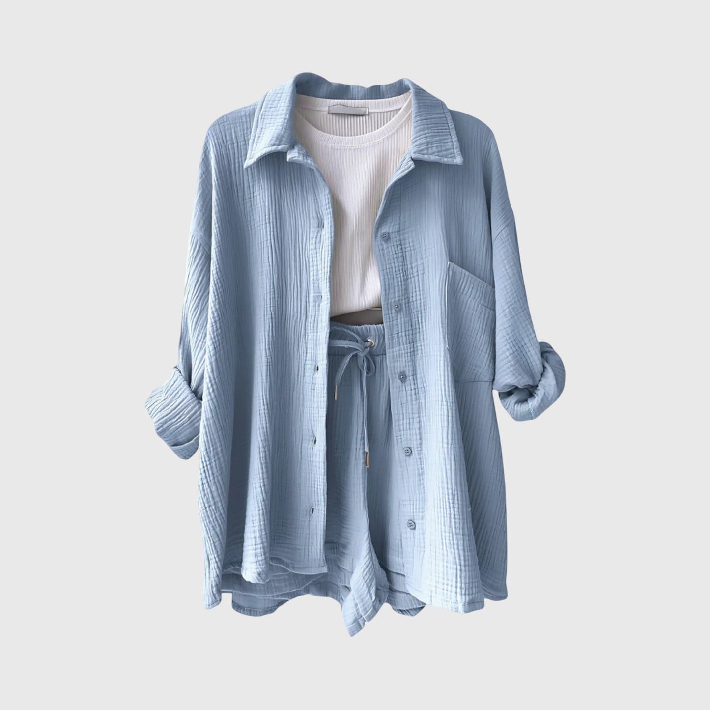 Conjunto de verano con camiseta y pantalones cortos