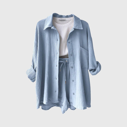 Conjunto de verano con camiseta y pantalones cortos