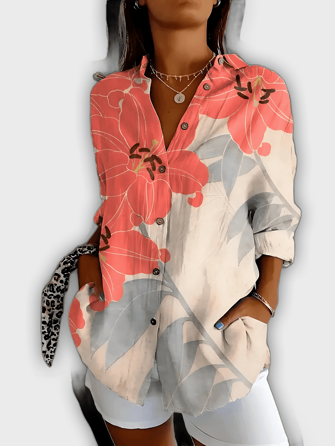 Camisa floral elegante Ivy comodidad y estilo diario