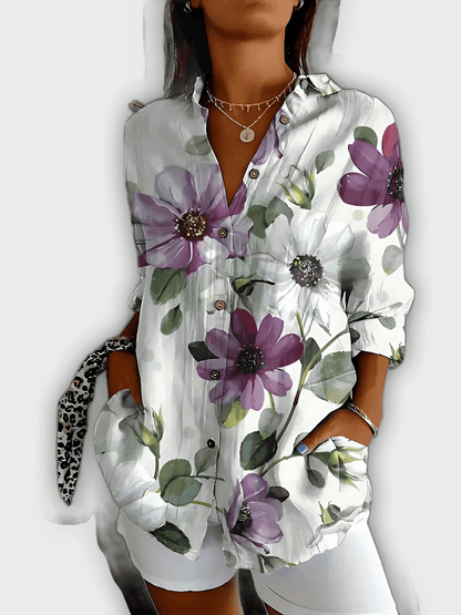 Camisa floral elegante Ivy comodidad y estilo diario