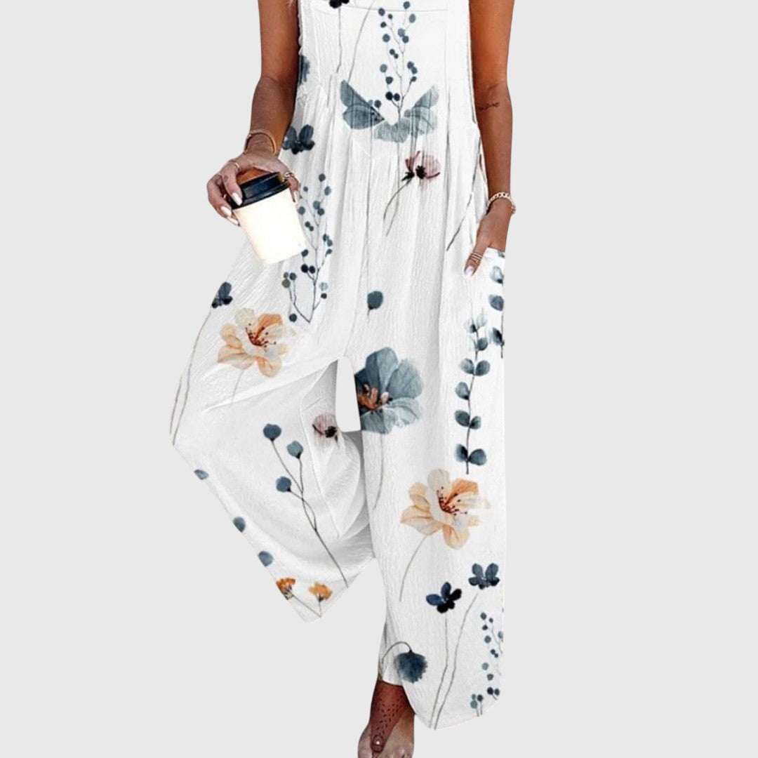 Suéter cómodo de verano con estampado floral