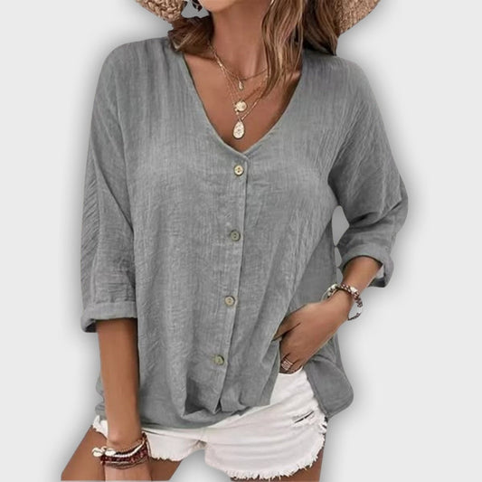 Camisa Verónica elegante y cómoda de uso diario para mujer