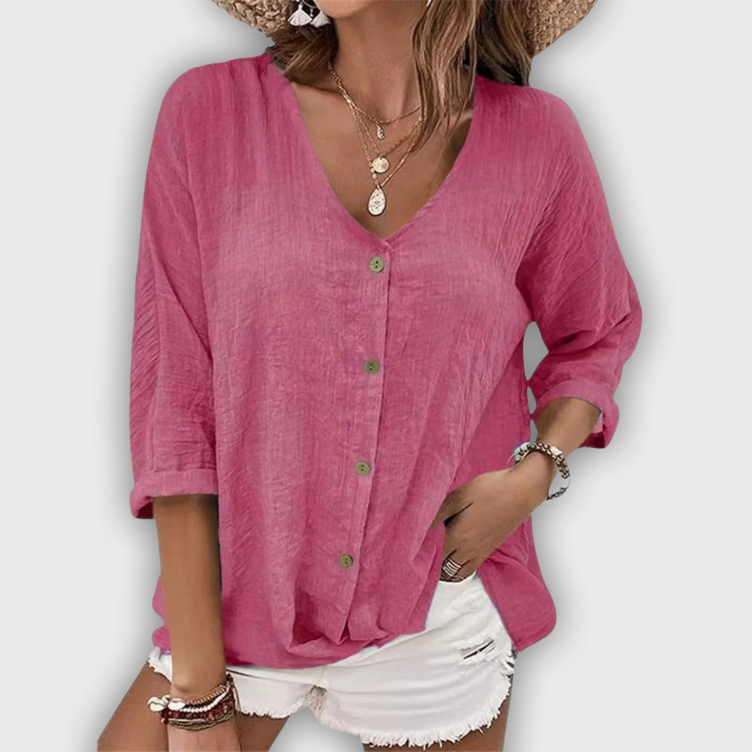 Camisa Verónica elegante y cómoda de uso diario para mujer