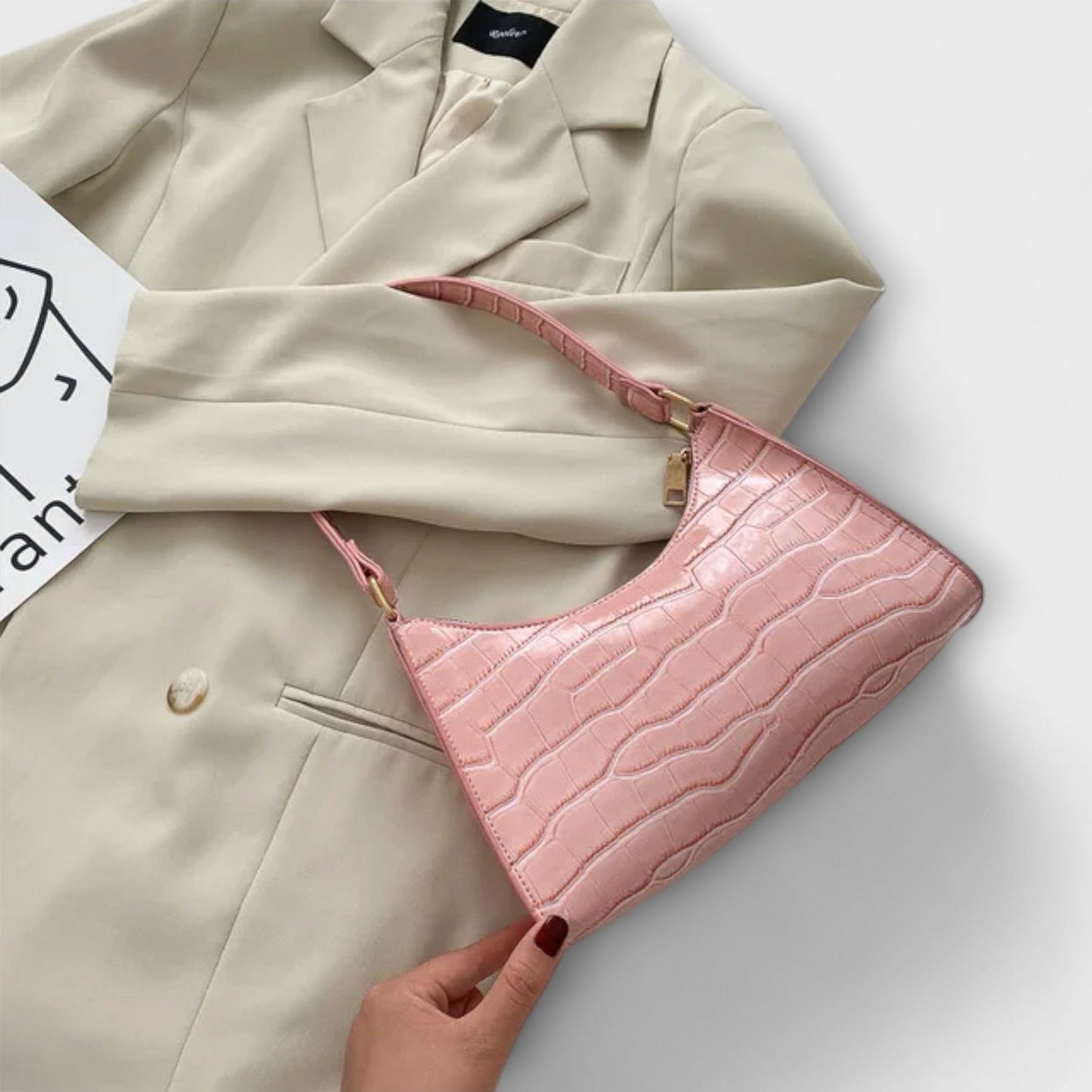 Bolso de cuero brillante Lahora Estilo y funcionalidad perfectos