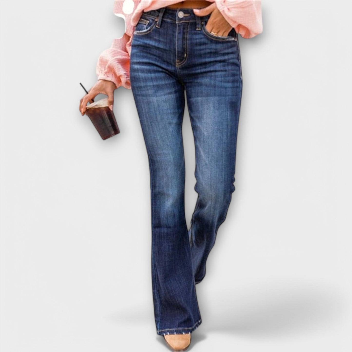 Pantalones elásticos cómodos con bolsillos