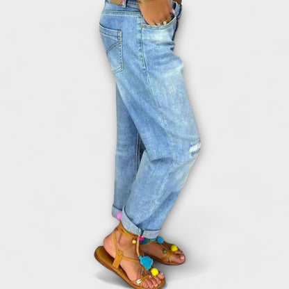 Jeans de primavera para mujer corte relajado