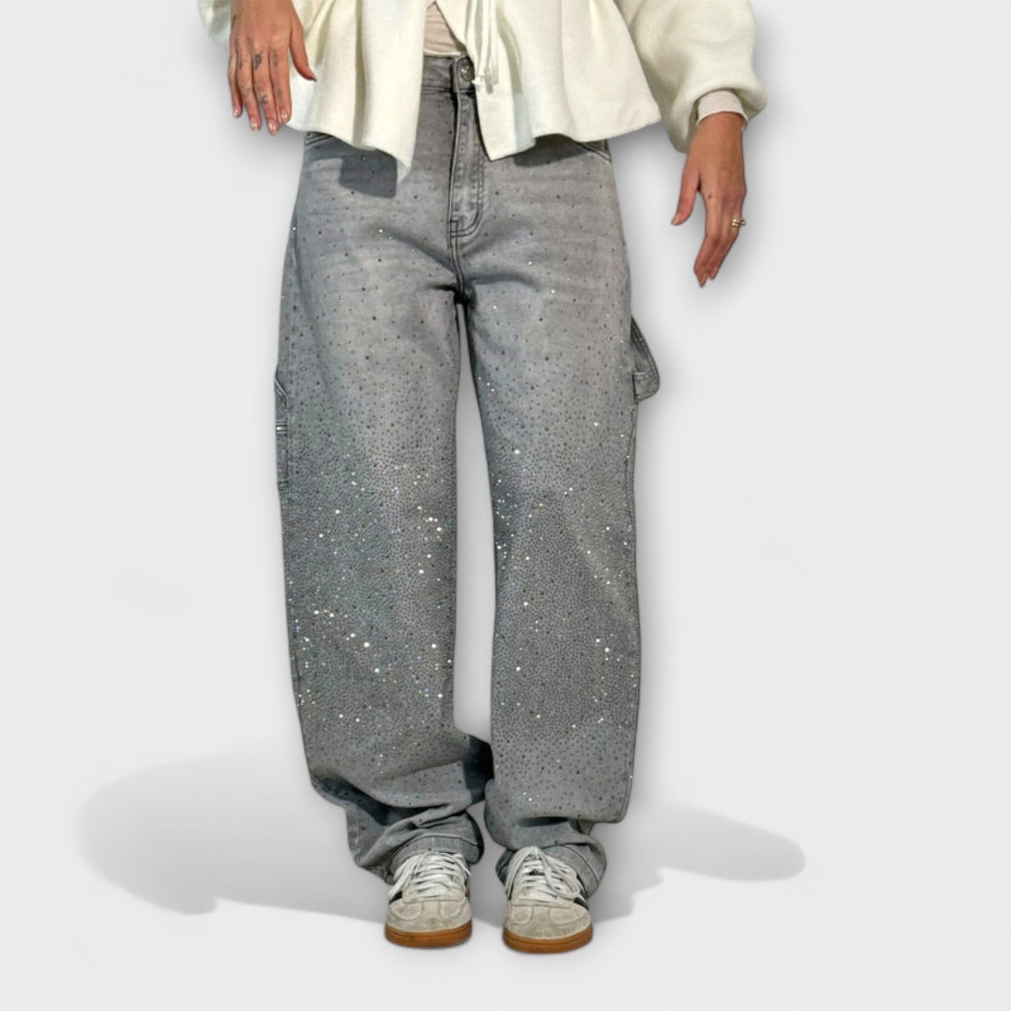 Vaqueros carpintero balloon para mujer comodidad y diseño único