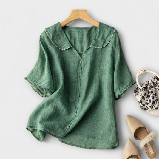 Camisa de lino Brenda - elegancia y comodidad diaria