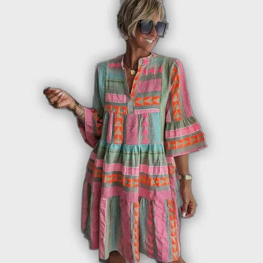 Vestido Boho Julian con capas cómodo y estiloso